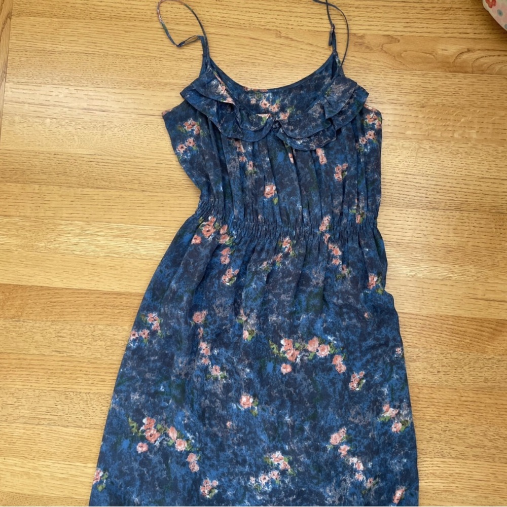 Anthropologie Watercolor Floral Dress M